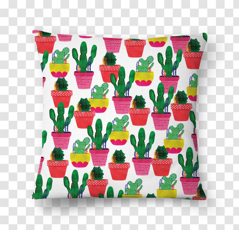 Cushion Throw Pillows Zipper Textile - Cactus Transparent PNG