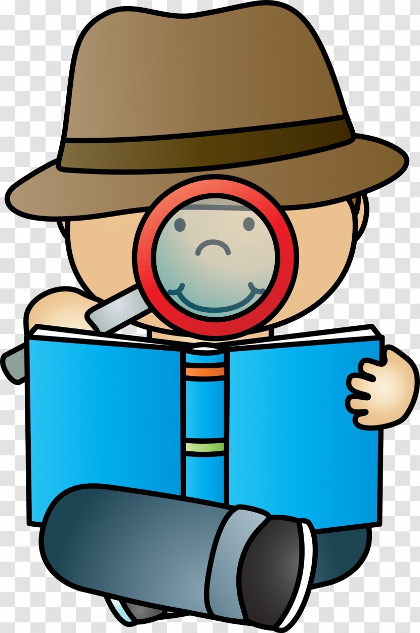 Detective Reading Private Investigator Non-fiction Clip Art - Hat - Boy Transparent PNG