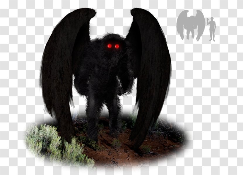 The Mothman Prophecies Point Pleasant Bigfoot Flatwoods Monster - Fur - Mothman's Curse Transparent PNG