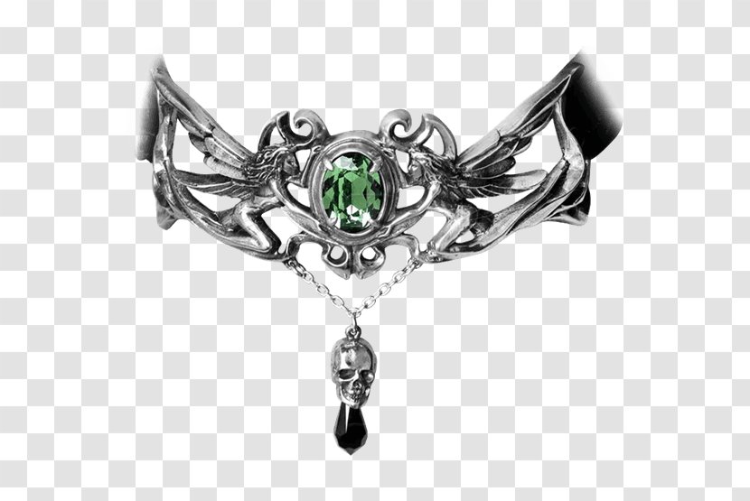 Alchemy Gothic La Fleur De Baudelaire Choker Necklace Gemstone Pendant Transparent PNG