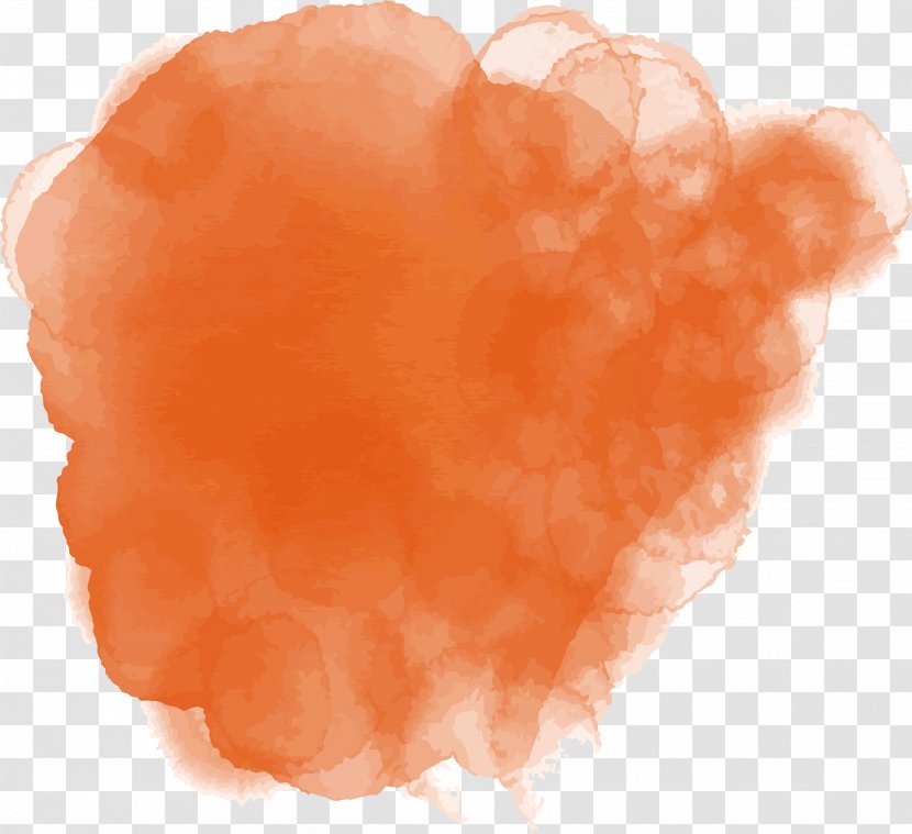 Orange Watercolor Painting Vecteur - Ink Transparent PNG