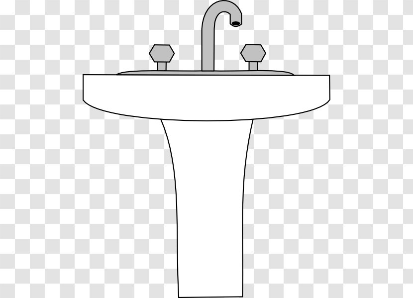 Kitchen Sink Drain Clip Art - Tap Water - Bathroom Plan Transparent PNG