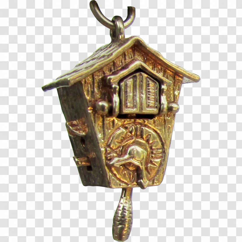 Cuckoo Clock 01504 Bronze Locket - Metal - Pendulum Transparent PNG