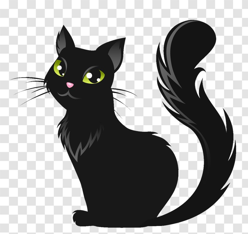 Black Cat Kitten Le Chat Noir - Mammal Transparent PNG