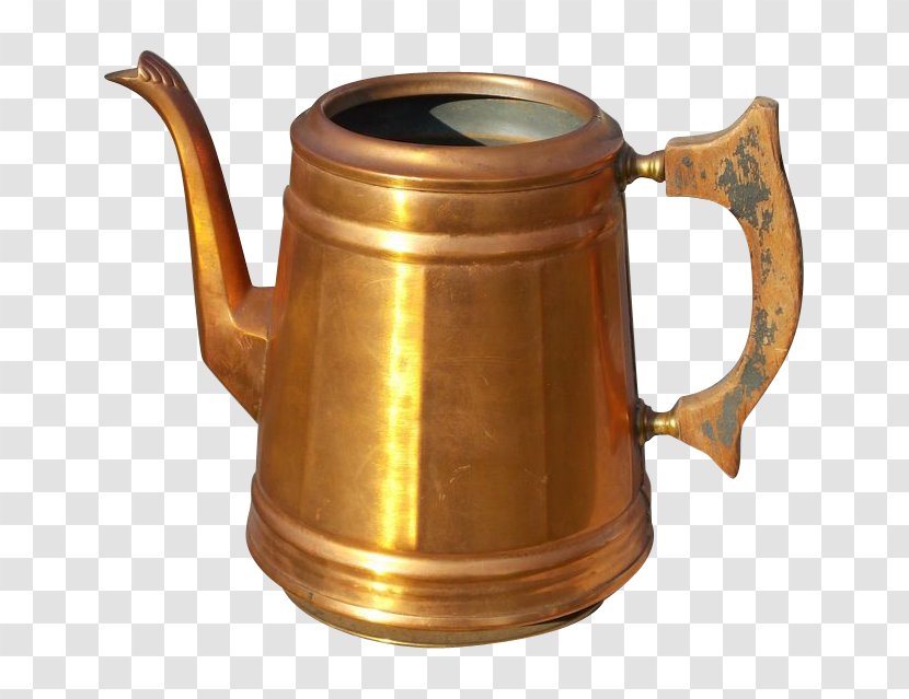 Brass Teapot Kettle Cookware Copper - Cup Transparent PNG