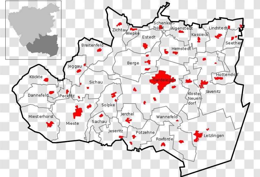 Sachau Seethen Hottendorf Kloster Neuendorf Hemstedt - City - Germany Map Transparent PNG