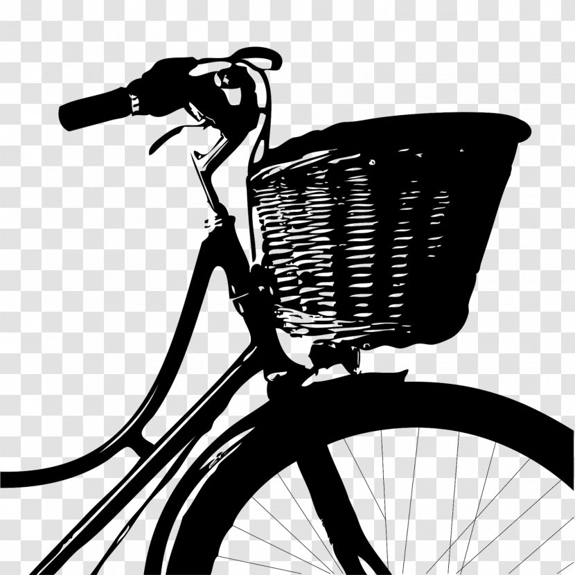 Bicycle Baskets Wicker Cycling - Saddle - Vintage Cyclist Transparent PNG