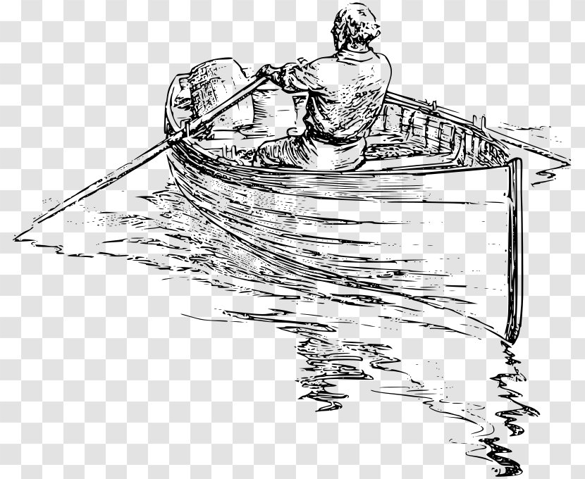 Rowing Drawing Boat Clip Art Transparent PNG