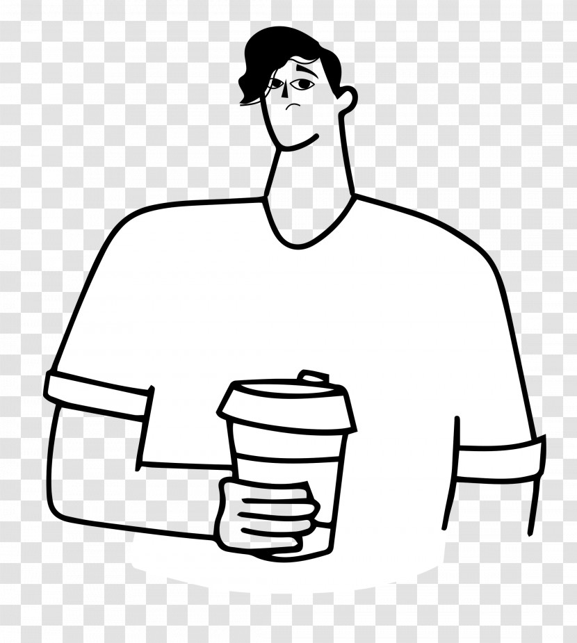 Holding Coffee Transparent PNG