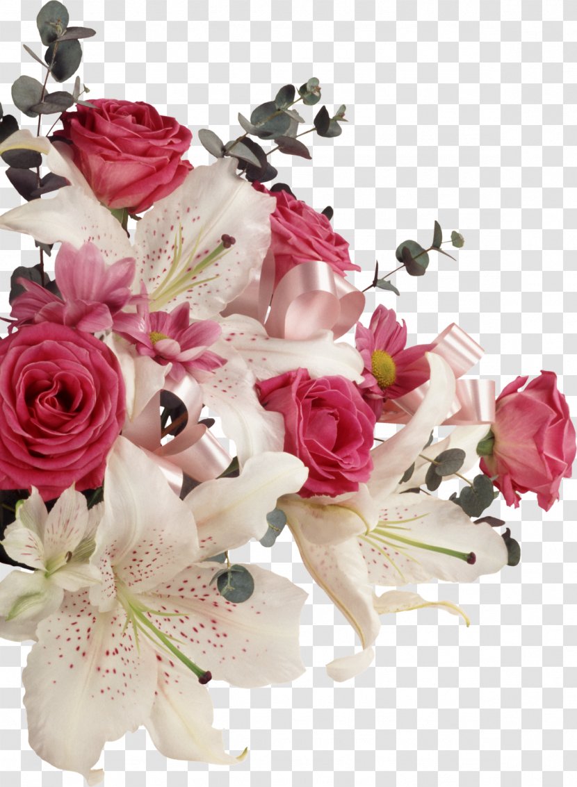 Paper Flower Bouquet Rose - Love - Painted Flowers Transparent PNG