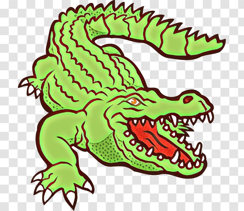 Alligator Crocodilia Crocodile Green Dragon Clip Art - Fictional Character Nile Transparent PNG