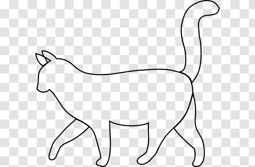 Black Cat Kitten Drawing Clip Art - Carnivoran - Color Transparent PNG