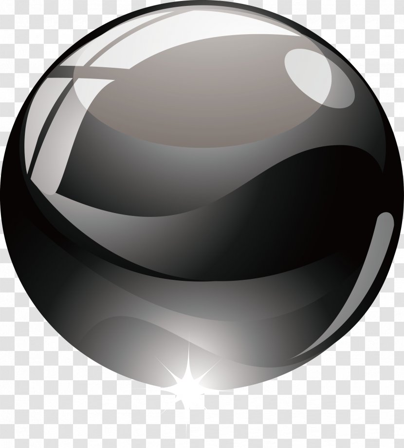 Sphere Ball Icon - Creative Black Crystal Transparent PNG