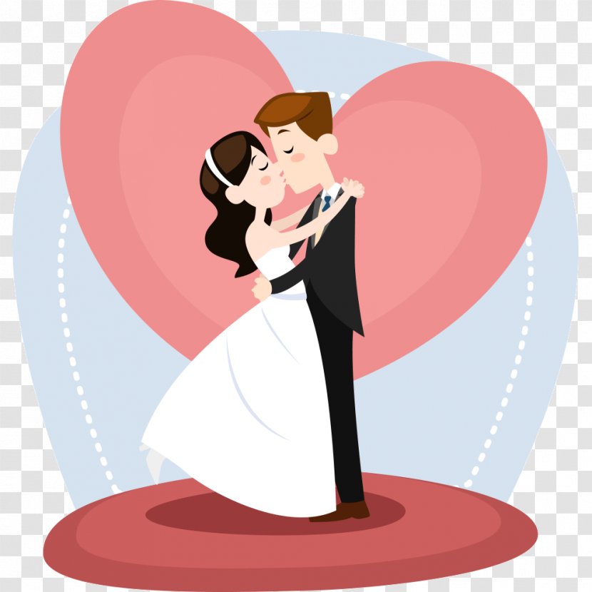 Wedding Bride And Groom - Cartoon - Tree Transparent PNG