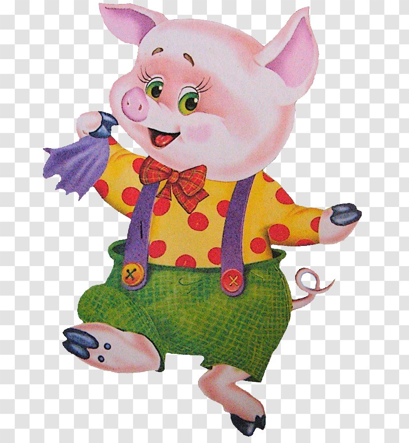 Domestic Pig The Three Little Pigs Fairy Tale - 3 Transparent PNG