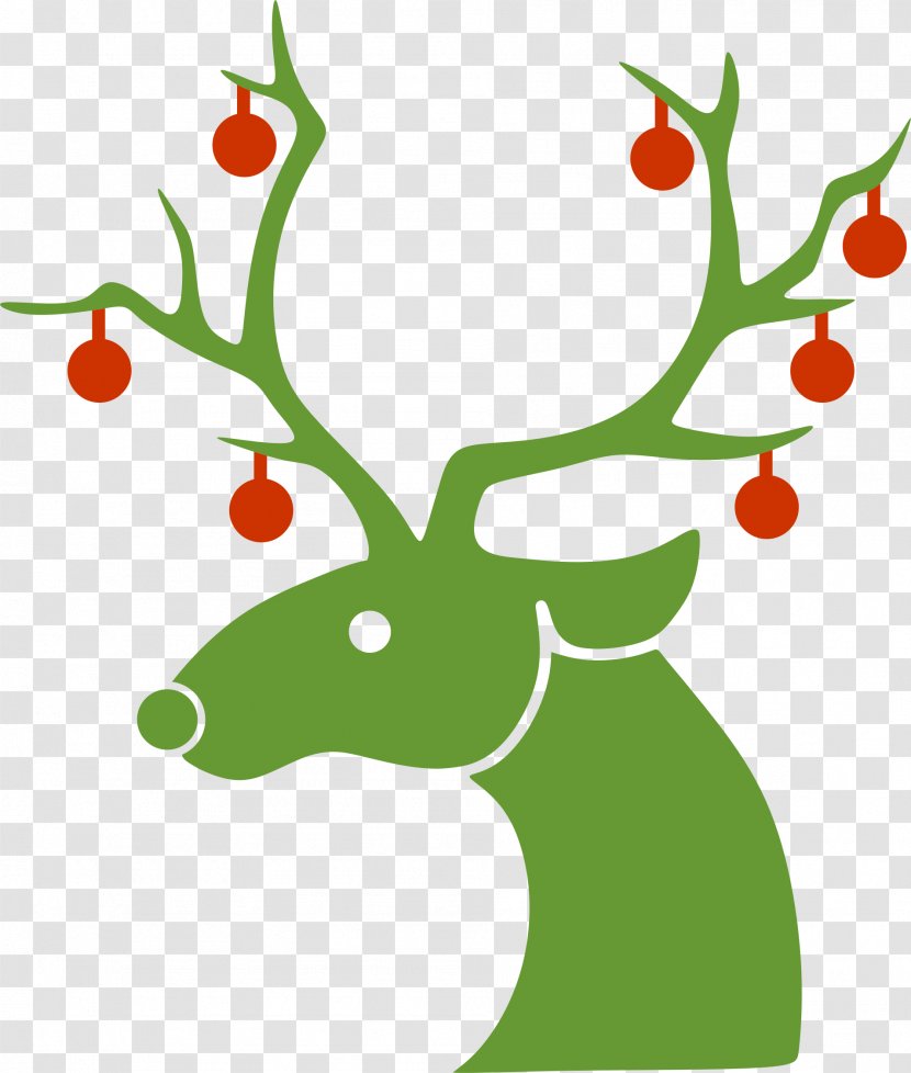Rudolph Reindeer Santa Claus Christmas - Deer Transparent PNG