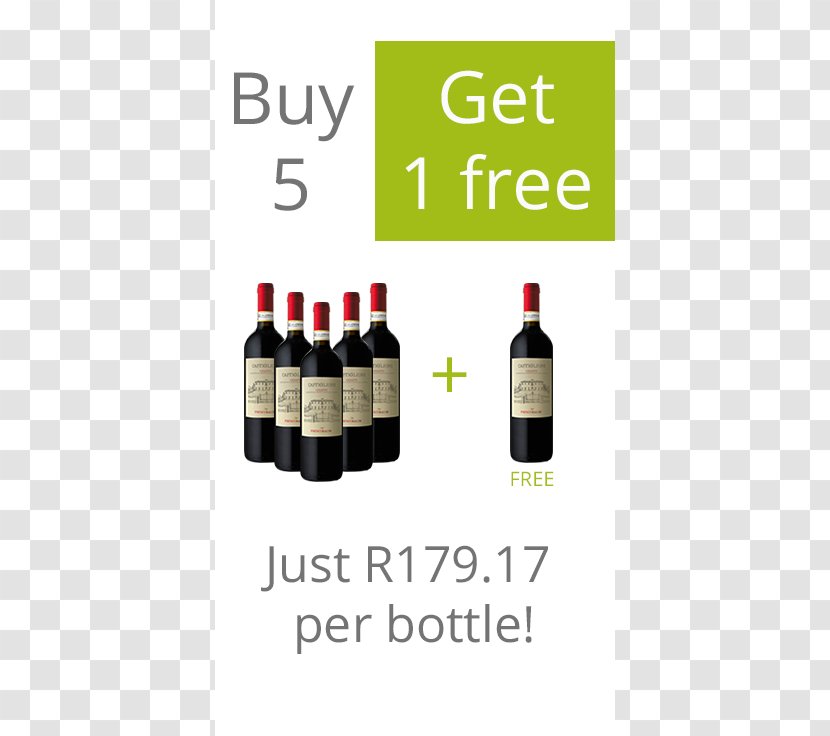 Wine Glass Bottle Liqueur - Buy Two Get One Free Transparent PNG