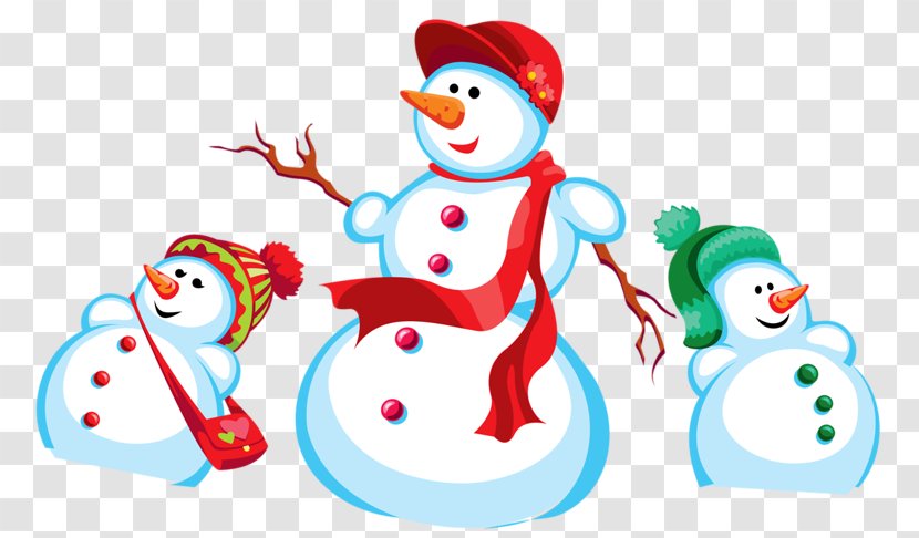 Snowman Christmas - Three Transparent PNG