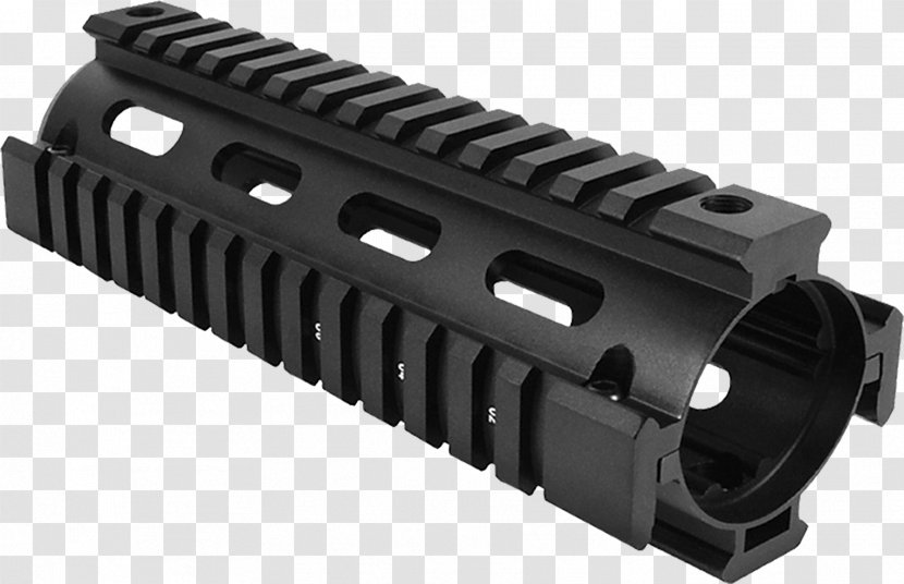 M4 Carbine Handguard Rail System Colt AR-15 Picatinny - Weapon - Weaver Mount Transparent PNG