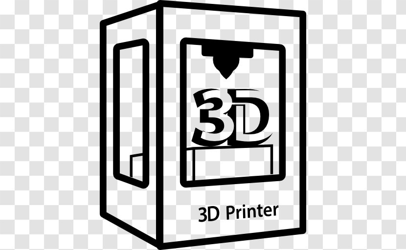 3D Printing Computer Graphics Printer Scanner - Black And White Transparent PNG