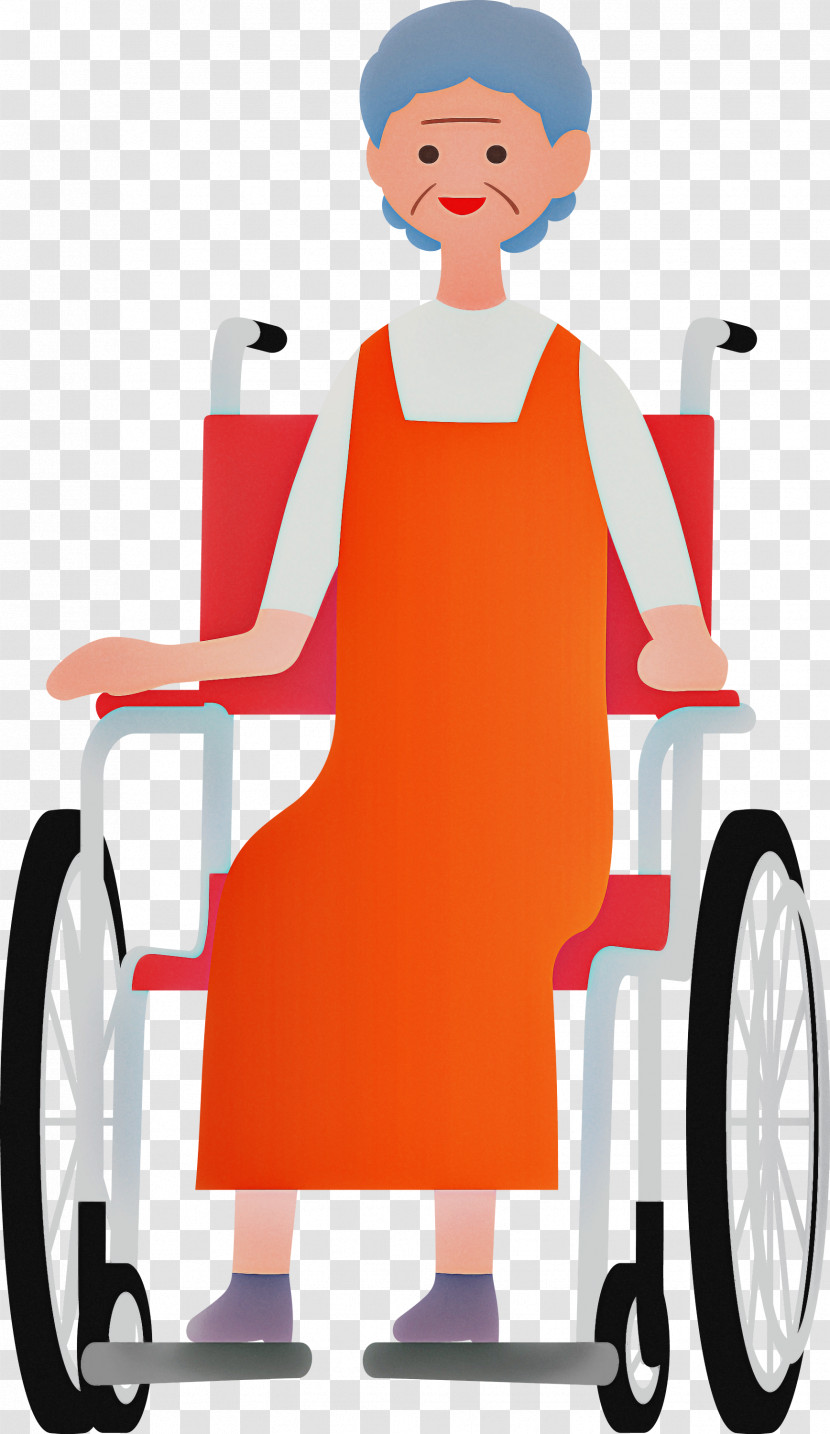 Grandma Wheelchair Transparent PNG