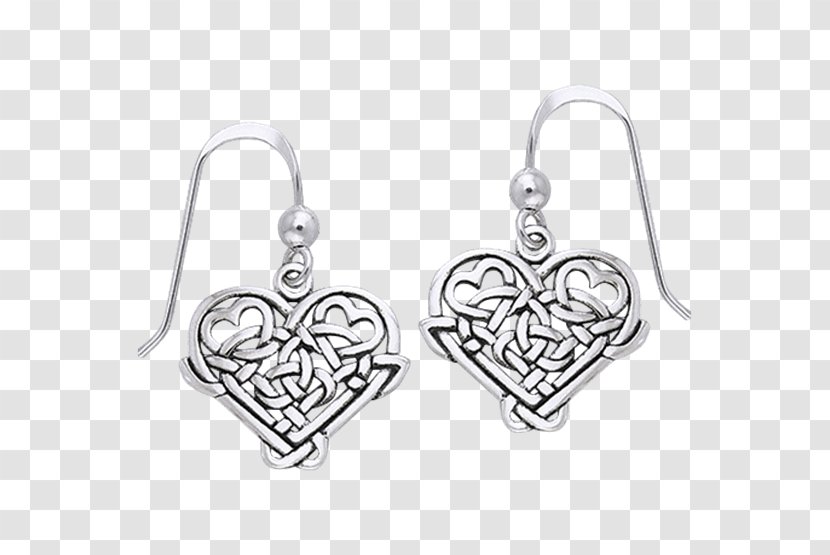 Earring Silver Body Jewellery Celtic Knot - Celts - Endless Transparent PNG