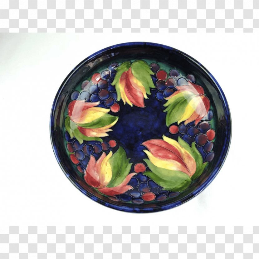 Moorcroft Plate Ceramic Pottery Bowl - Inch - Hand Painted Autumn Leaves Transparent PNG