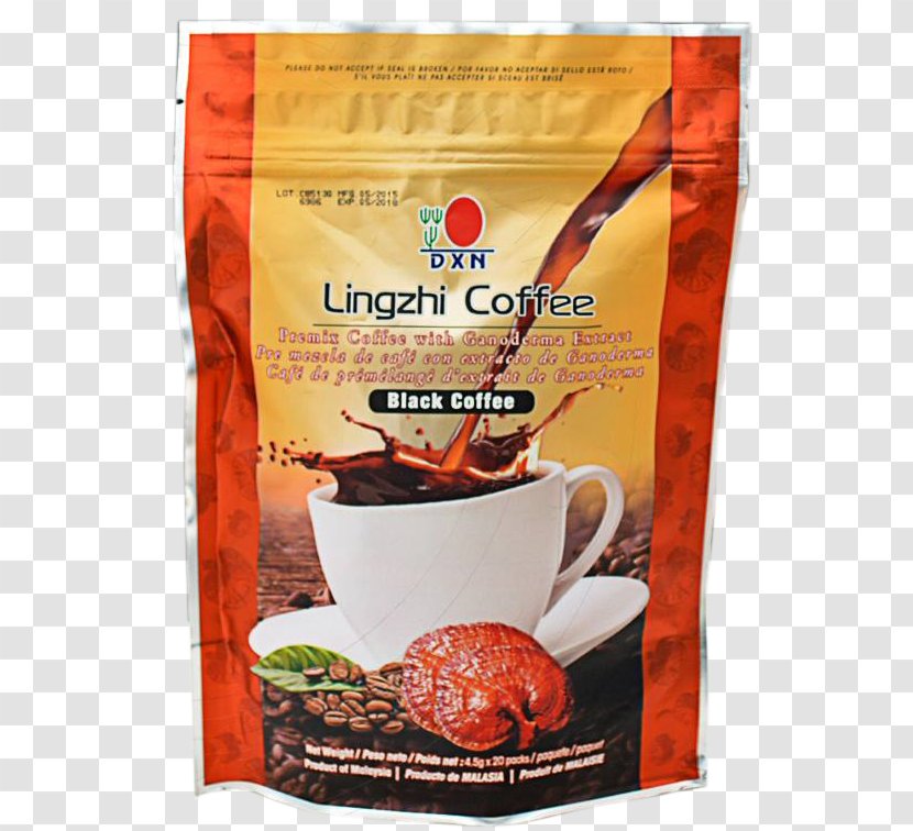 Instant Coffee Lingzhi Mushroom DXN Beverages - Organic Transparent PNG