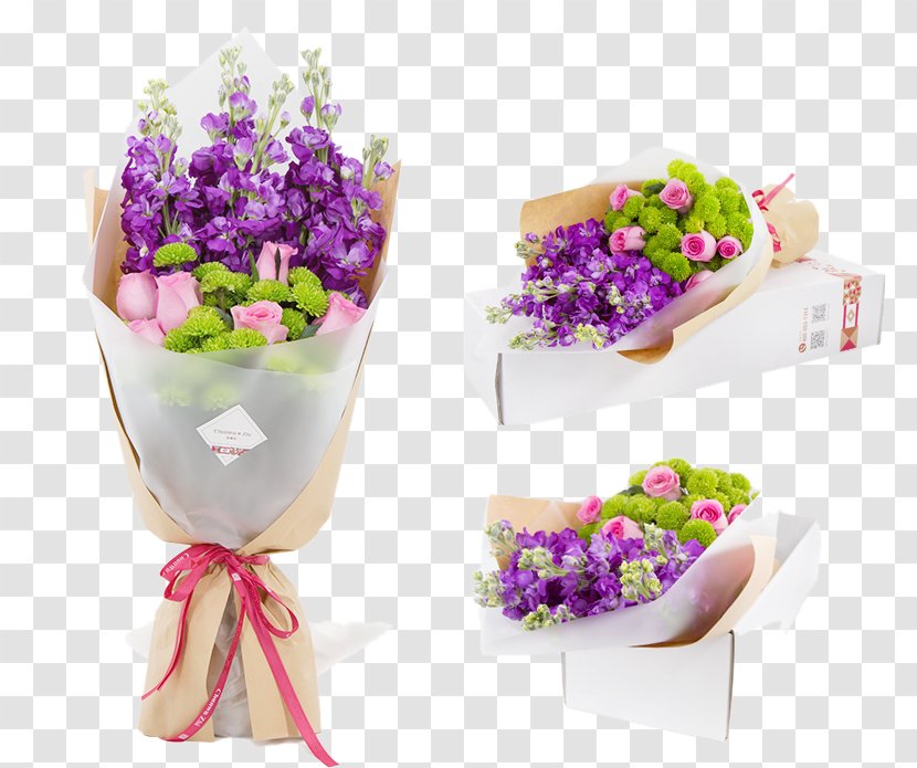 Floral Design Flower Violet Purple - Flowerpot - Lavender Transparent PNG