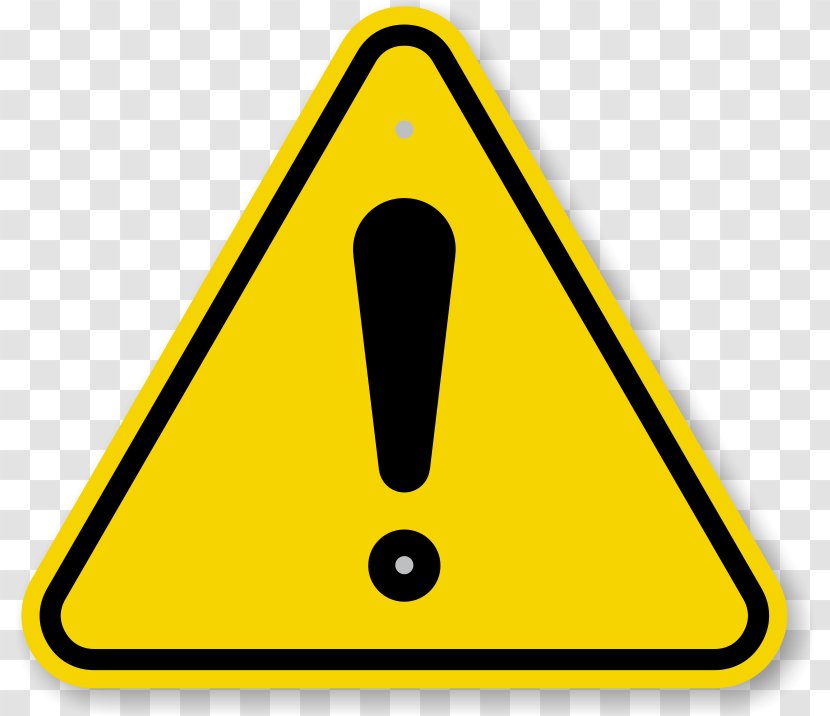 Warning Sign Safety Hazard Symbol - Exclamation Mark Transparent PNG