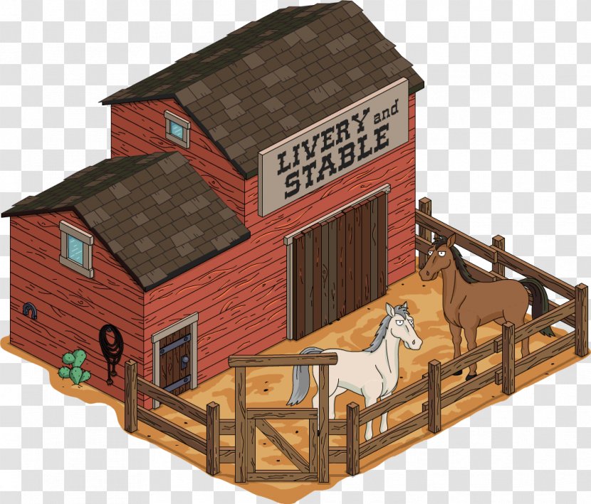 The Simpsons: Tapped Out Bart Simpson American Frontier Cletus Spuckler Building - Simpsons - Wild West Transparent PNG