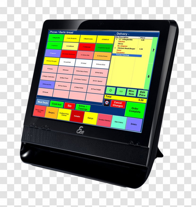 Take-out Computer Software Fast Food Restaurant Display Device - Point Of Sale - Menu Transparent PNG