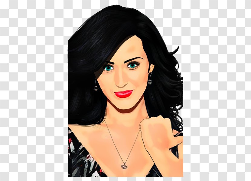 Katy Perry Hair Coloring Black Makeover - Frame Transparent PNG