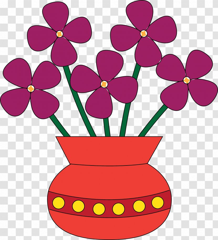 Vase Flower Clip Art - Petal - Pink Base Cliparts Transparent PNG