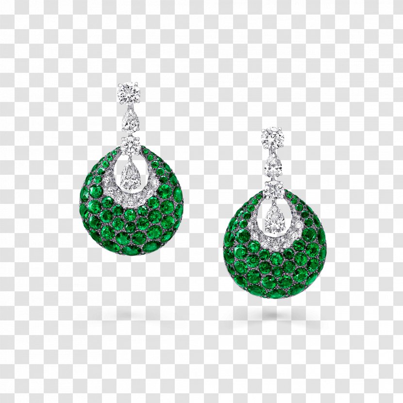 Emerald Earring Graff Diamonds Ruby - Gemstone Transparent PNG