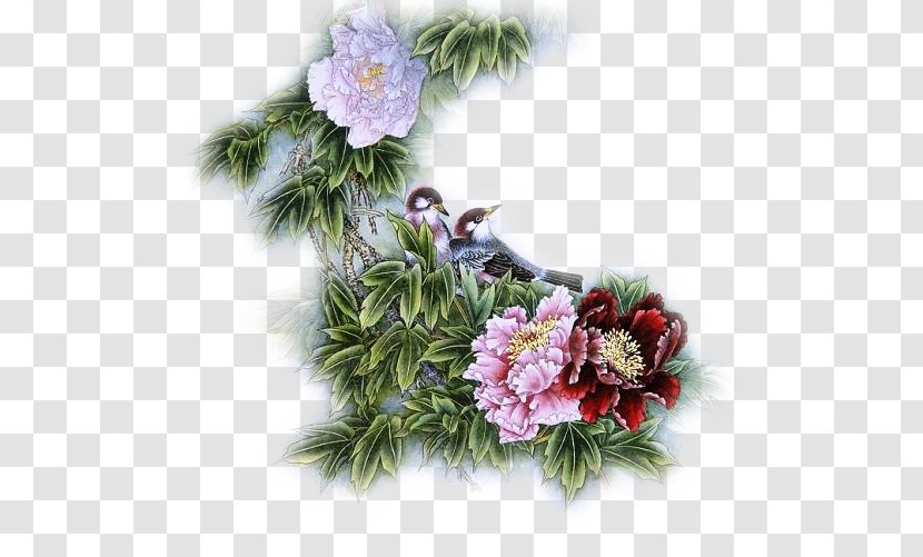 Cross-stitch Embroidery Knitting Thread Painting - Artificial Flower - Traditional Chinese Transparent PNG