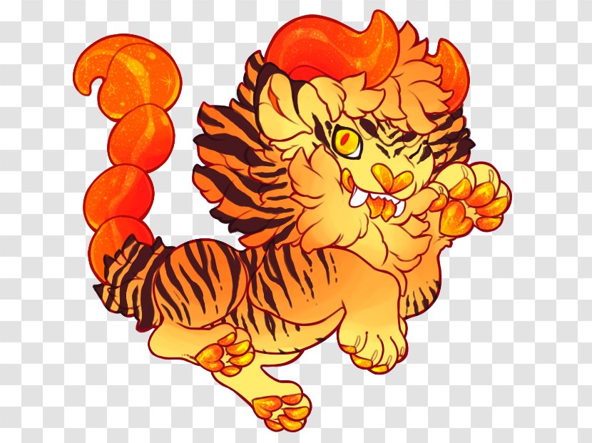 Lion Tiger Clip Art Illustration Cat - Tail Transparent PNG