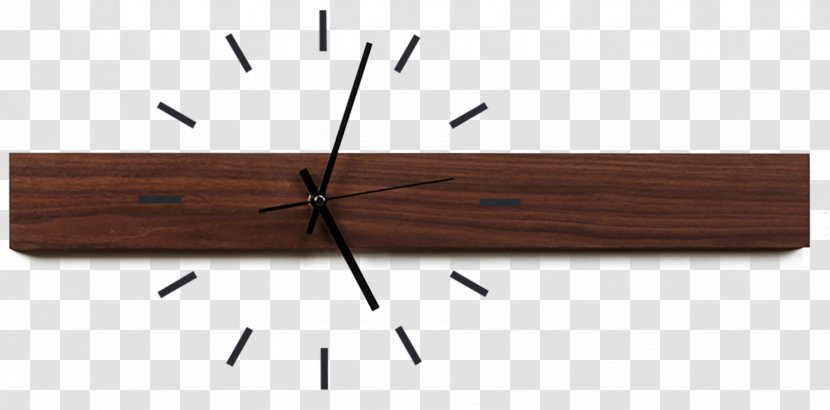 Wood Clock Furniture Living Room - Wall Transparent PNG