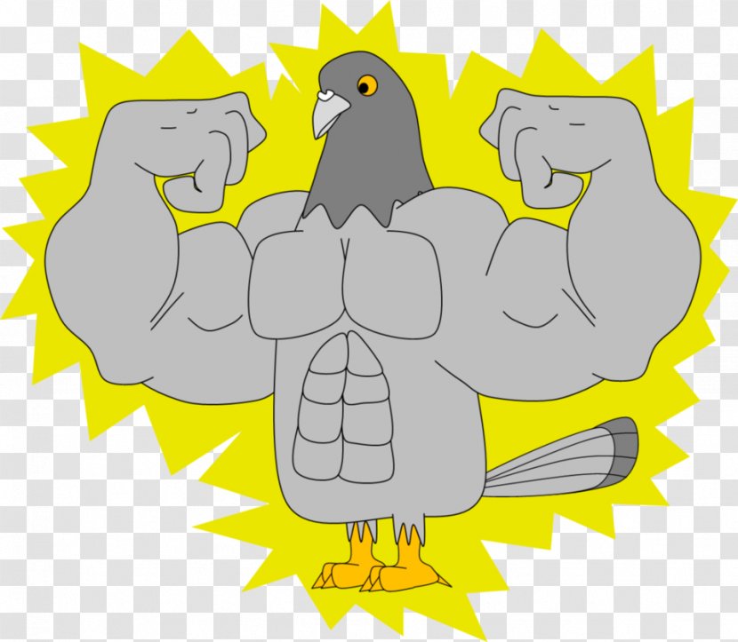 Muscle Bird Art Branched-chain Amino Acid - Pigeon Vector Transparent PNG