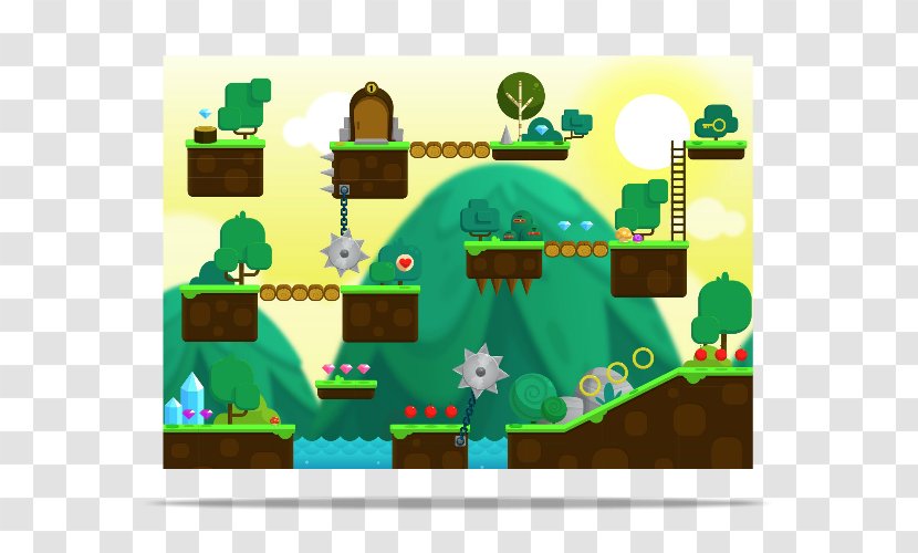 Tile-based Video Game Art Platform - Tilebased - Hand-painted Scenery Transparent PNG