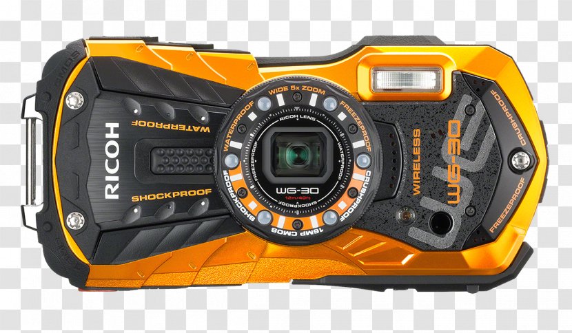 Ricoh WG-4 WG-20 Point-and-shoot Camera - Technology Transparent PNG