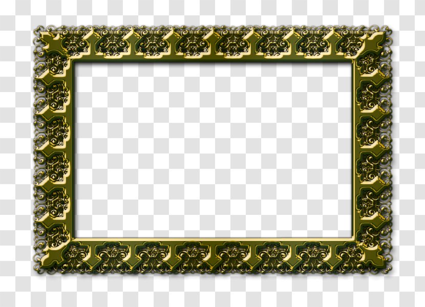 Picture Frames Iron Poetry Pattern - Green Transparent PNG