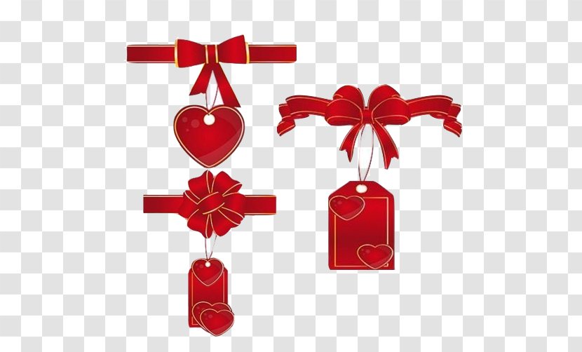 Packaging Ribbons Creative Image - Christmas Ornament - Advertising Transparent PNG