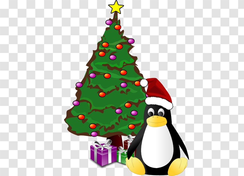 Penguin Christmas Tree Clip Art - Pictures Transparent PNG