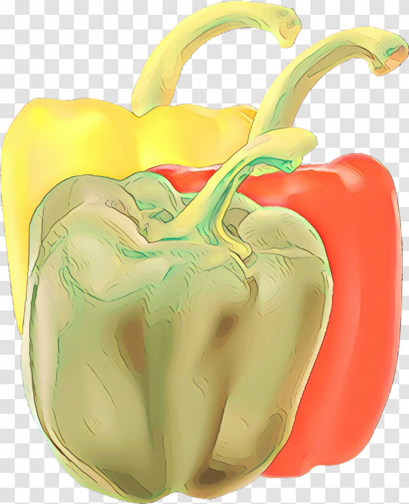 Bell Pepper Pimiento Capsicum Natural Foods Yellow Pepper Transparent PNG