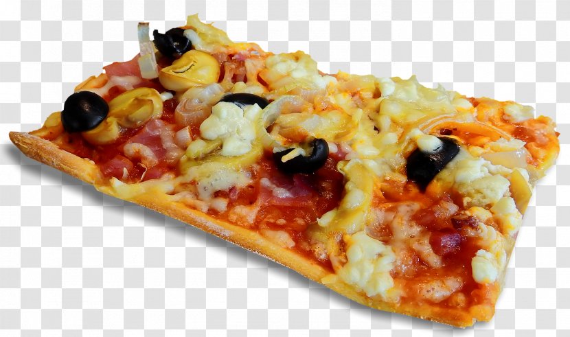 Sicilian Pizza Italian Cuisine Junk Food Breakfast - American - PIZZA SLICE Transparent PNG