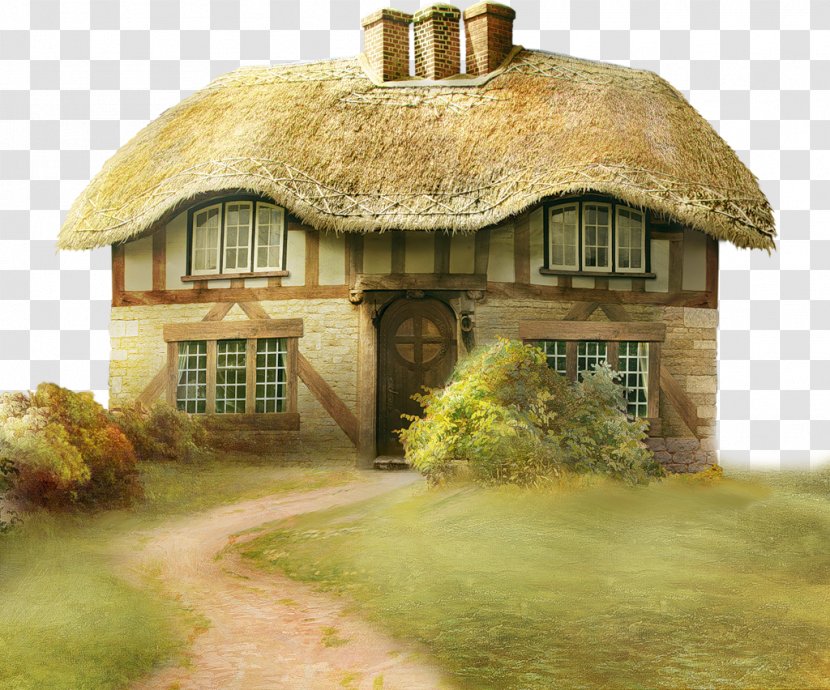 Cottage House Photography Art Painting - Facade Transparent PNG