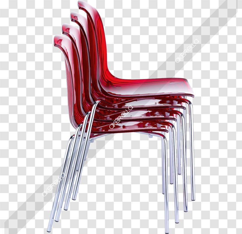 Adirondack Chair Plastic Polycarbonate Red - Kitchen Transparent PNG