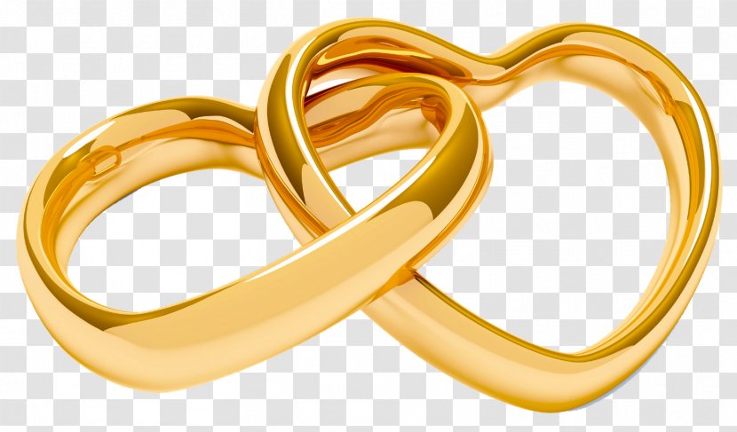 Wedding Ring Marriage Clip Art - Yellow - Double Happiness Transparent PNG