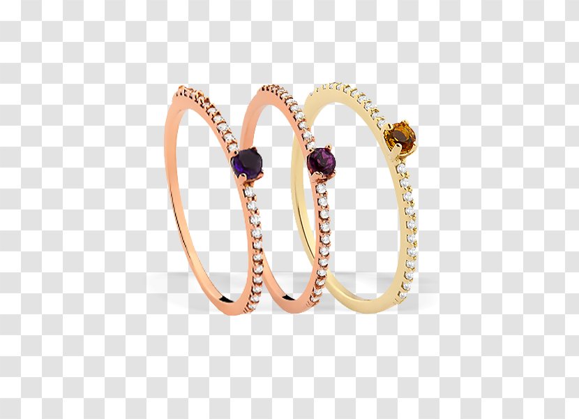 Amethyst Ring Gold Purple Diamond - Color Transparent PNG